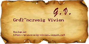 Grünczveig Vivien névjegykártya